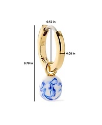 Lainey Marble Gold Drop Earrings