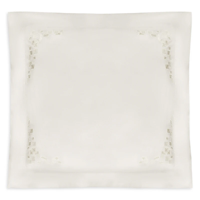 Dea Luxury Linens Matera Embroidered Euro Sham