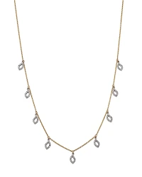 Bloomingdale's Fine Collection Diamond Droplet Station Necklace