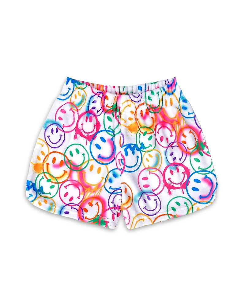 Iscream Girls' Smiles Everywhere Plush Shorts - Little Kid, Big Kid