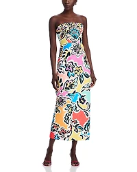 Milly Orion Rainbow Oasis Jacquard Dress