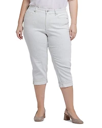 Marilyn Straight Leg Crop Jeans Palencia Stripe