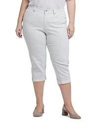 Nydj Plus Marilyn Straight Crop Jeans