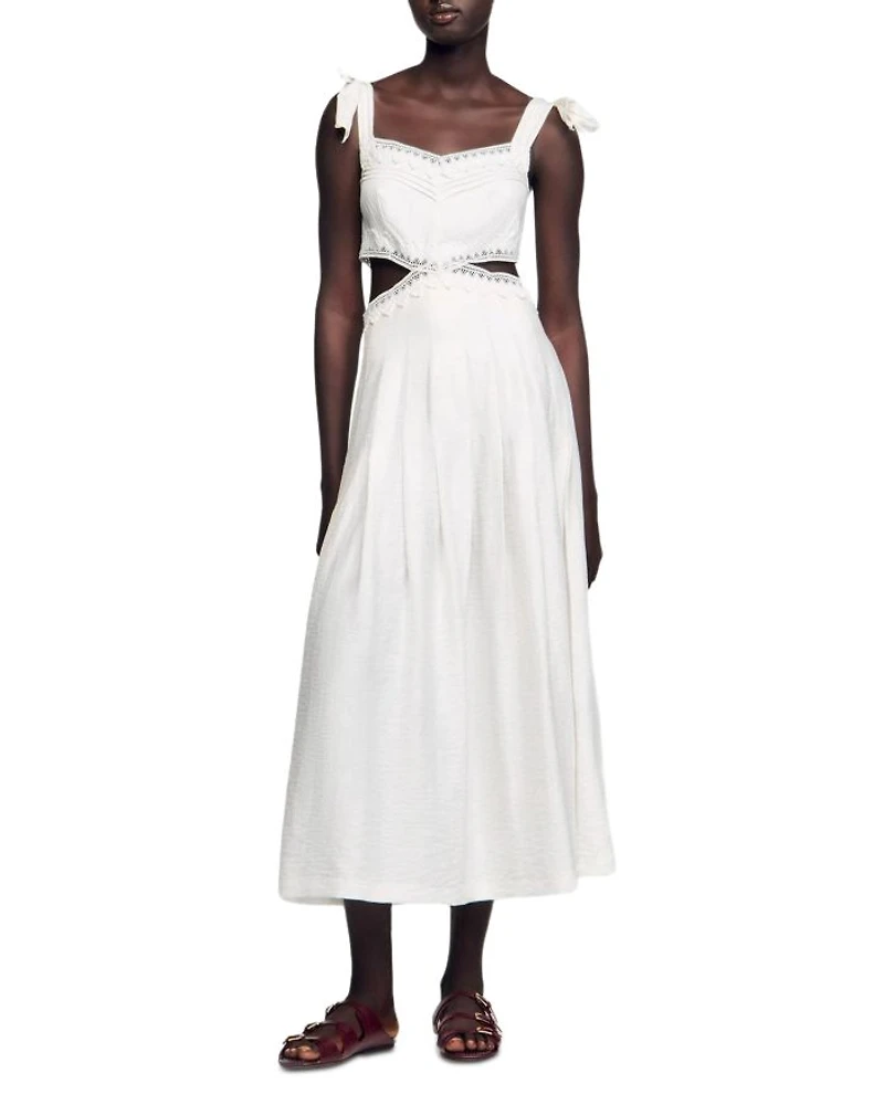 Solena Lace Trim Maxi Dress