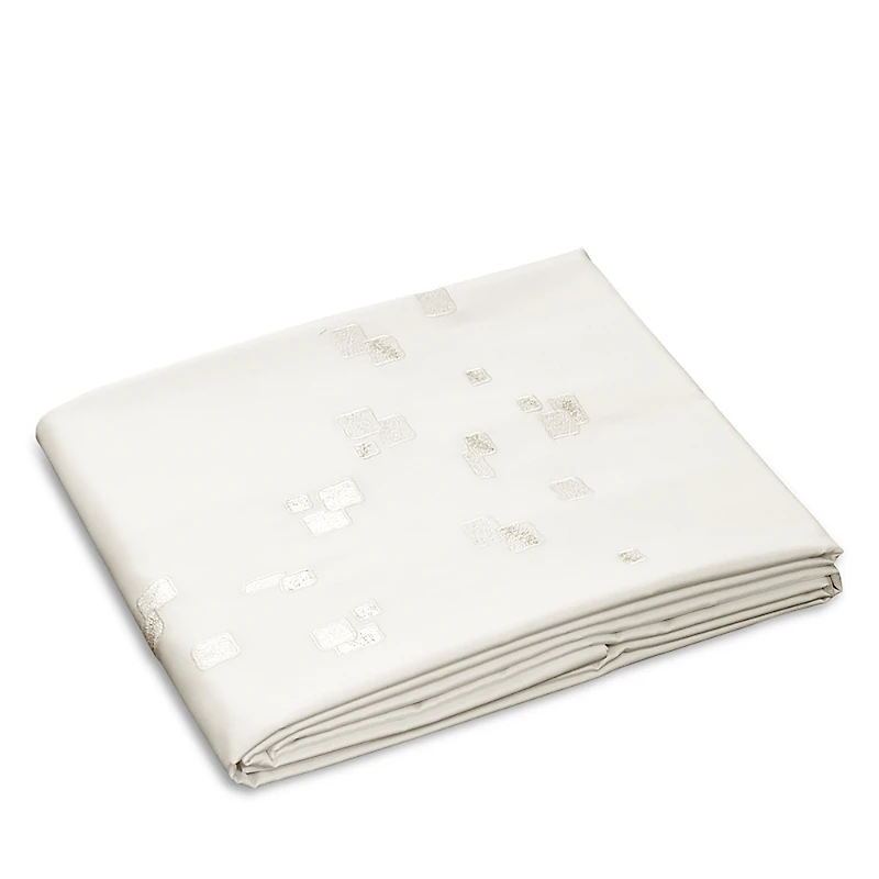 Dea Luxury Linens Matera Embroidered King Duvet Cover