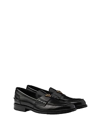 Prada Men's Brushed Leather Loafers