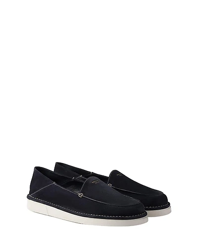 Prada Men's Suede Slip-On Loafers