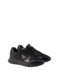 Prada Men's Prax 01 Re-Nylon and Brushed Leather Sneakers