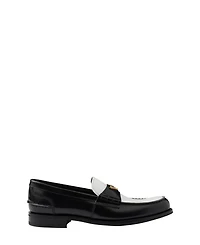 Men's Two-Tone Brushed Leather Loafers