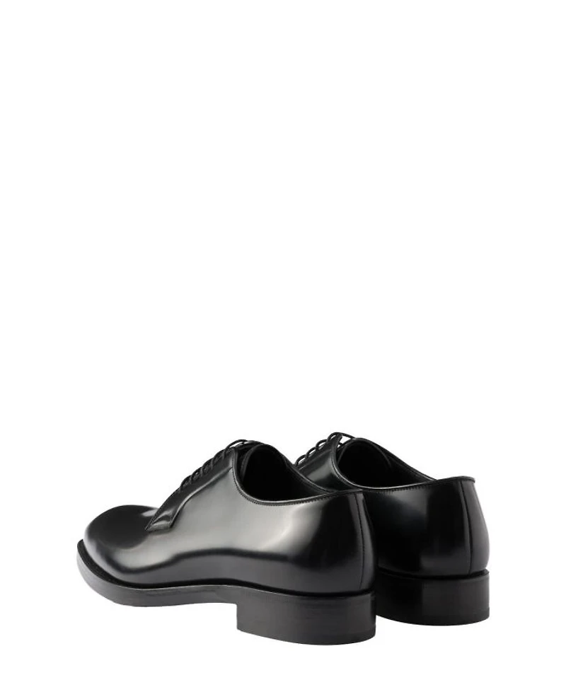 Men's Brushed Leather Lace-Up Shoes