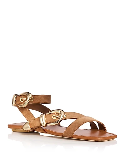 Stuart Weitzman Women's Maven Buckled Sandals
