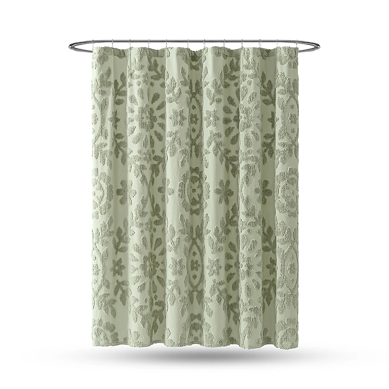 Peri Home Chenille Laurel Shower Curtain