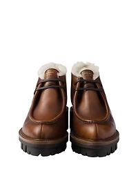 Women's Leather and Shearling Booties