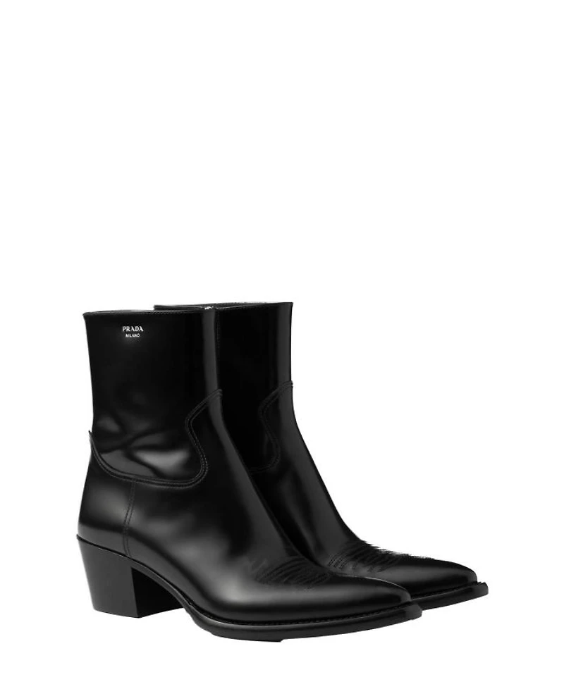 Women's Brushed Leather Booties
