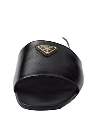 Women's Saffiano Patent Leather Slides