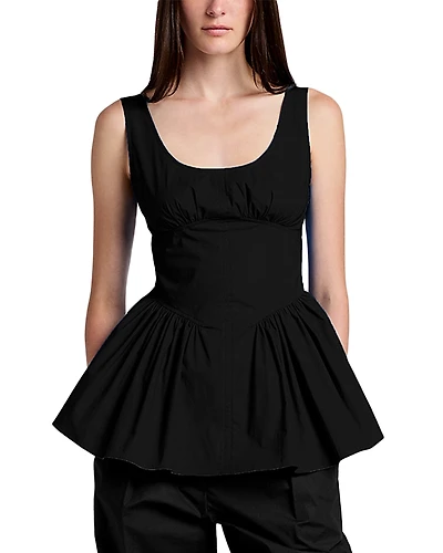 Proenza Schouler White Label Bader Poplin Top