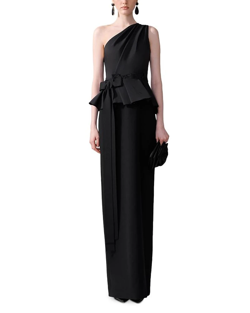 One Shoulder Column Gown