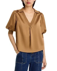 Weldon Collared Silk Blouse