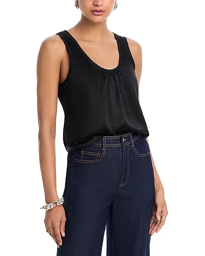 Cinq a Sept Lenore Silk Tank Top