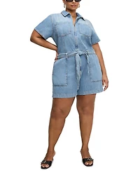 Fit For Success Lite Denim Romper