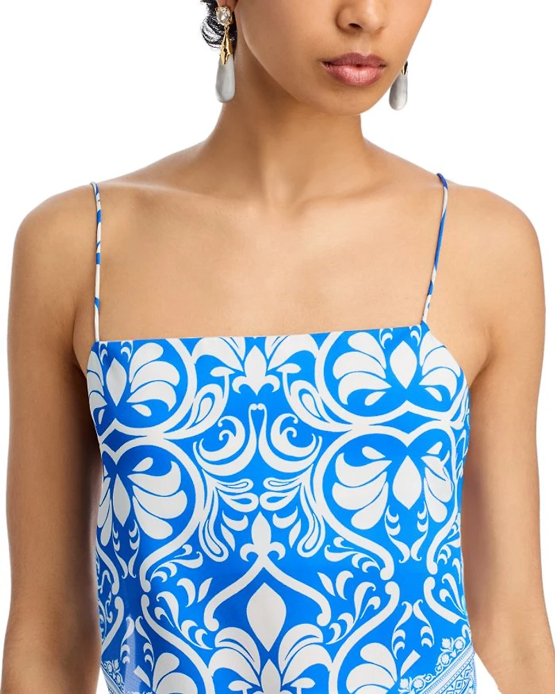 Yuri Printed Spaghetti Strap Top