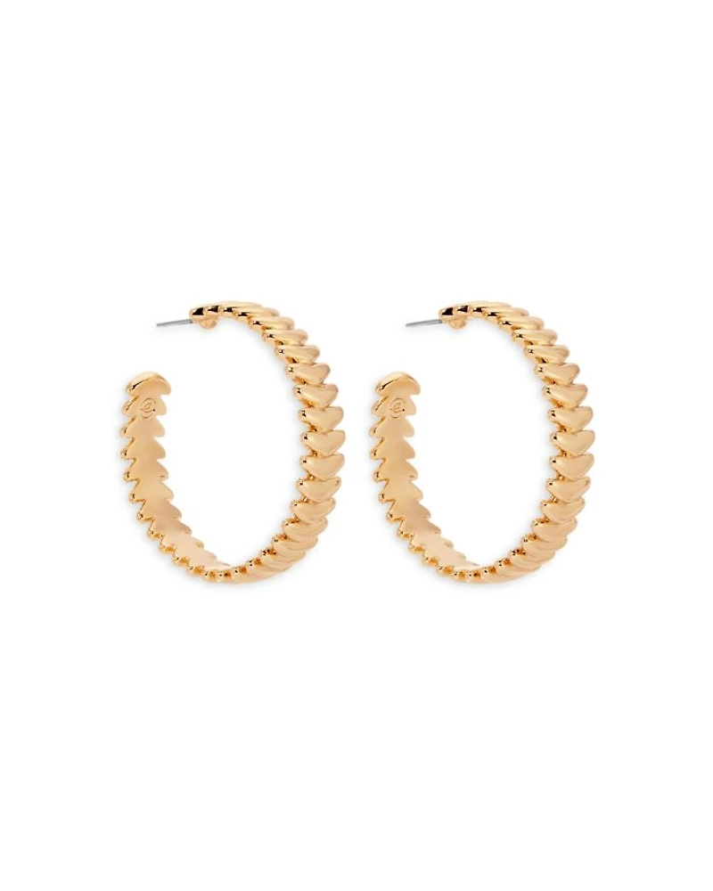 Metal Moderna Large Half Hoop Earrings