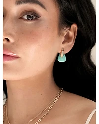 Turquoise Solstice Turquoise & Cubic Zirconia Drop Earrings