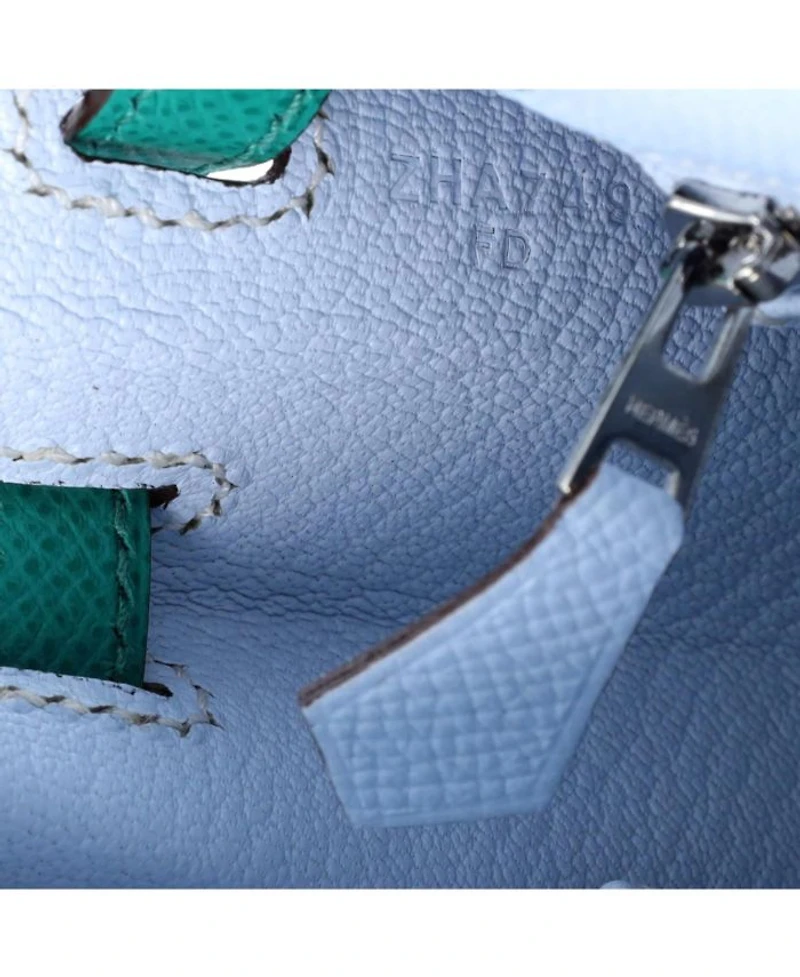 Kelly Handbag Tricolor Epsom with Palladium Hardware