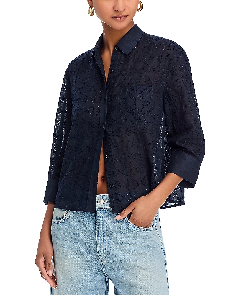 rag & bone Lucia Embroidered Shirt