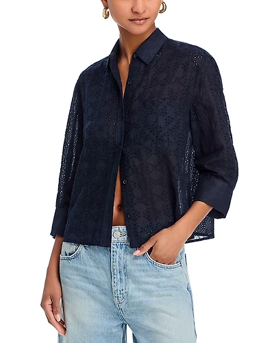 rag & bone Lucia Embroidered Shirt