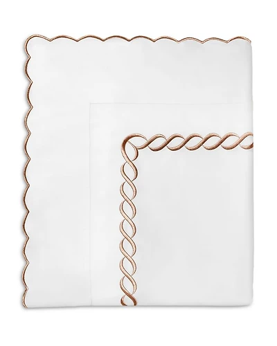 Treccia Splendore Flat Sheet, Full Queen