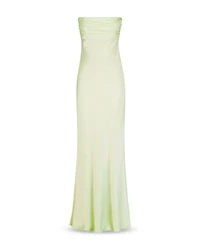 La Lune Strapless Ruched Bodice Gown