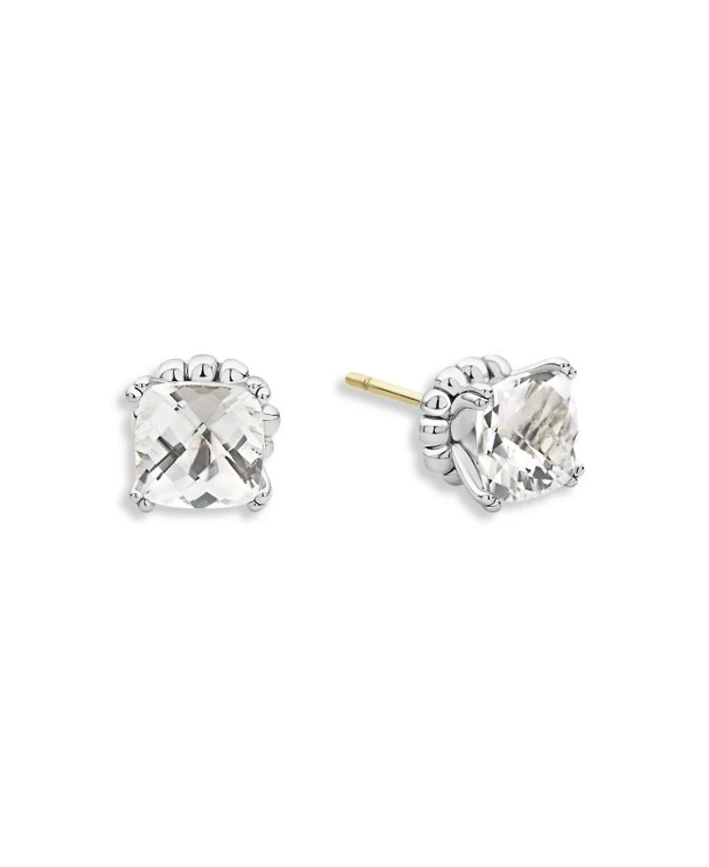 Sterling Silver Rittenhouse Prism White Topaz Stud Earrings