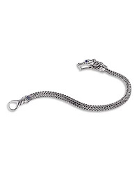 Sterling Silver Legends Naga Blue Sapphire Dragon Link Bracelet