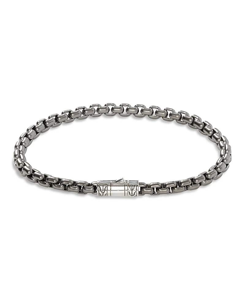 John Hardy Sterling Silver With Black Rhodium Classic Chain Bracelet