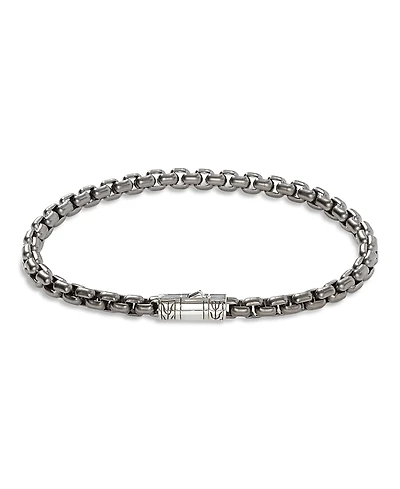 John Hardy Sterling Silver With Black Rhodium Classic Chain Bracelet