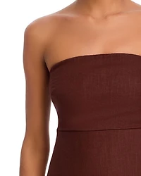 Barbara Smocked Strapless Top