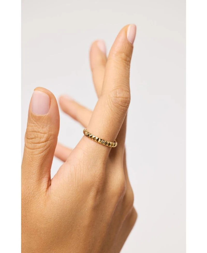 Solid Gold Slim Equinox Ring