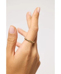 Solid Gold Slim Equinox Ring