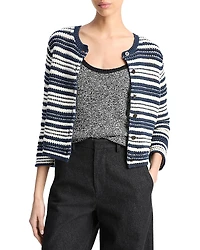 Vince Textured Stripe Cardigan