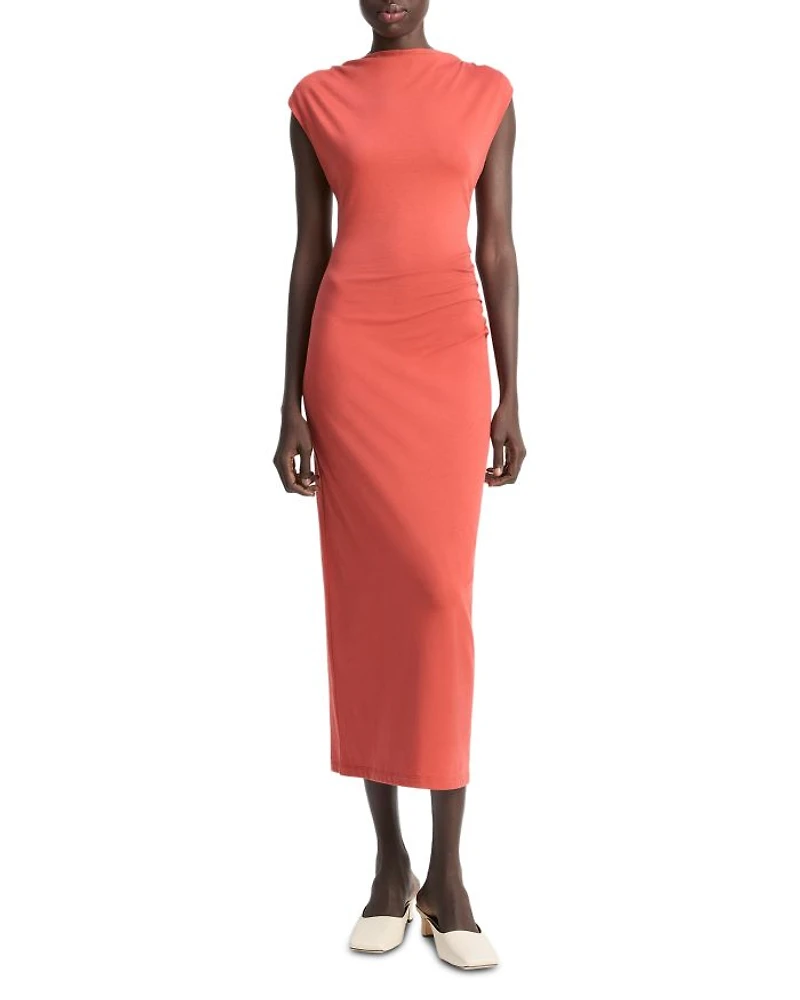 Cowlneck Muscle Tee Dress