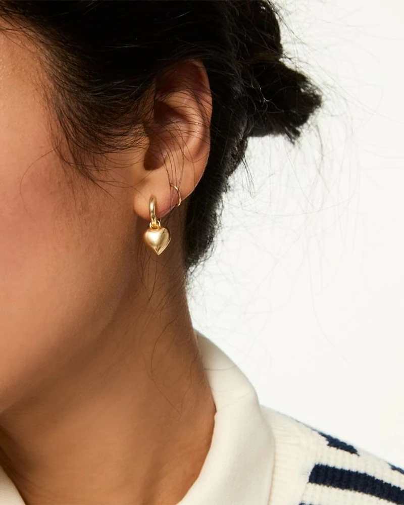 Itsy Bitsy Heart Drop Earrings