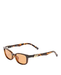 Confidential Rectangle Sunglasses, 51mm