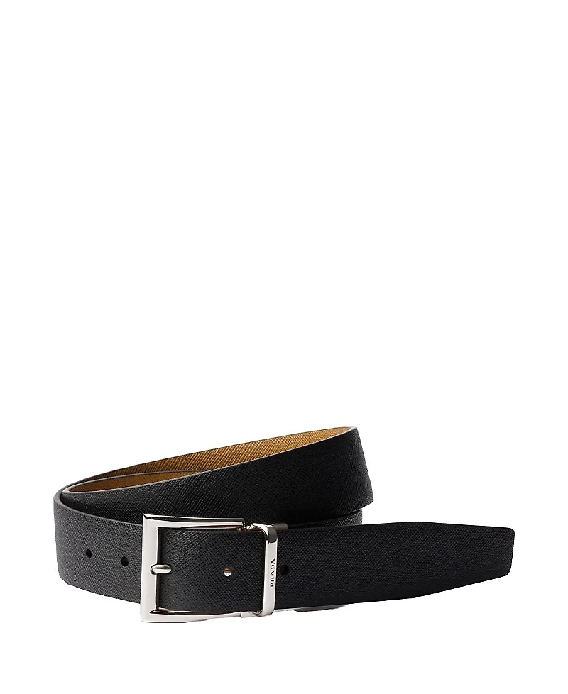 Prada Saffiano Leather Reversible Belt