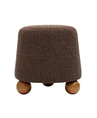 Tov Furniture Jaine Boucle Ottoman