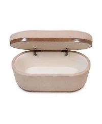 Olivier Oval Storage Ottoman