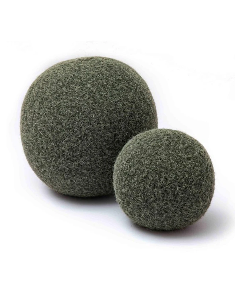 Boba Long Faux Mohair 14" Ball Pillow