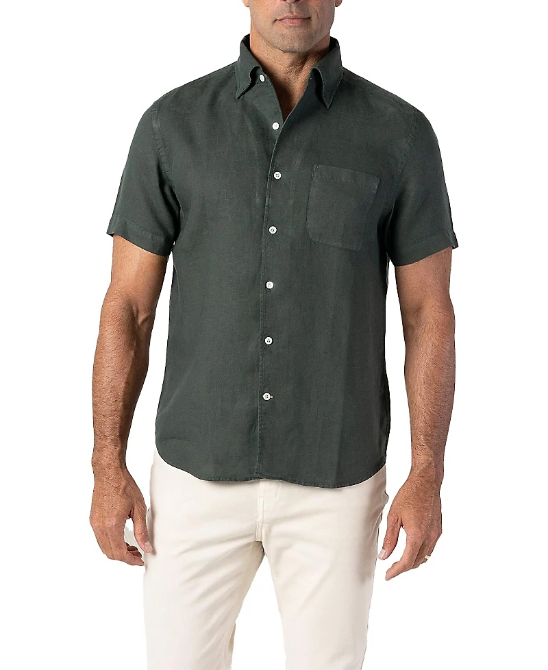 Robert Talbott Morgan Short Sleeve Linen Shirt