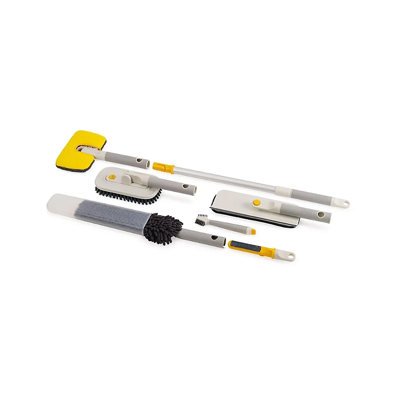Joseph Joseph CleanTech 6-Piece Deep Cleaning Set with Extension Pole