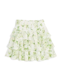 Aqua Girls' Cotton Voile Eyelet Print Skirt, Big Kid - Exclusive